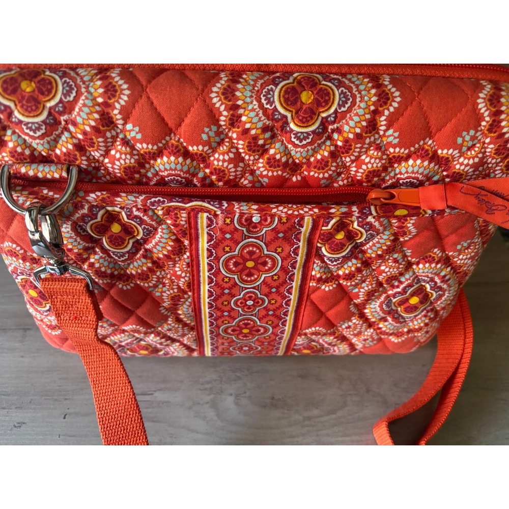 Vera Bradley Bohemian Quilted Tablet Laptop Case Paprika Crossbody Hardshell - Picture 8 of 8